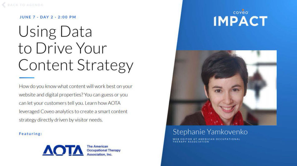 Stephanie's Coveo Impact Presentation